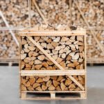 Bois de chauffage en chêne demi-palette 25 cm